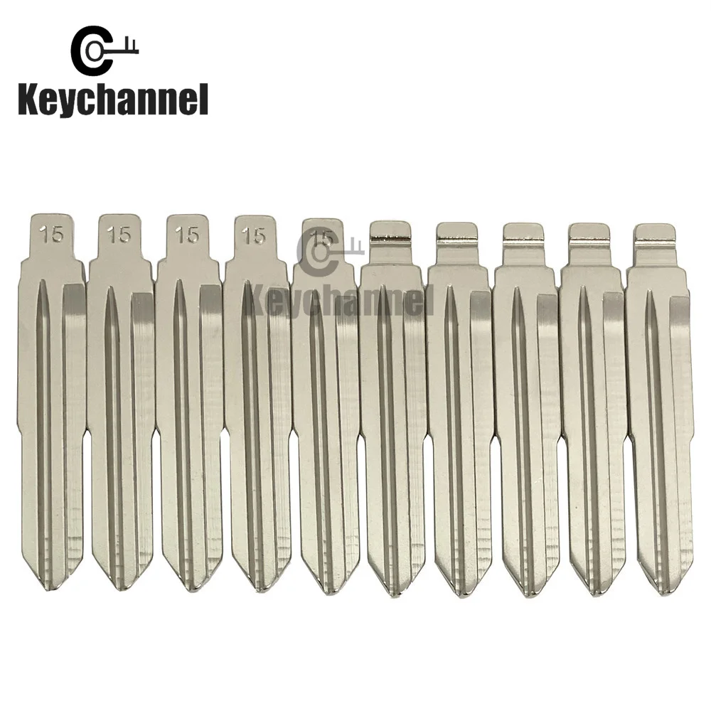 10pcs HYN11 Car Flip Key Blade KD Key Blank 15# Folding Fob Blank for KEYDIY VVDI Xhorse for Mitsubishi Ssangyong Isuzu Lada