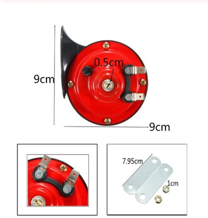 Universal 300DB Loud Car Air Horn 12V Trumpet motorcycle Horn for Trucks Vehicle Horn Dual-tone Electric Snail Air Horn