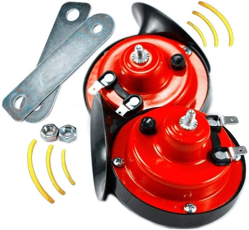 Universal 300DB Loud Car Air Horn 12V Trumpet motorcycle Horn for Trucks Vehicle Horn Dual-tone Electric Snail Air Horn