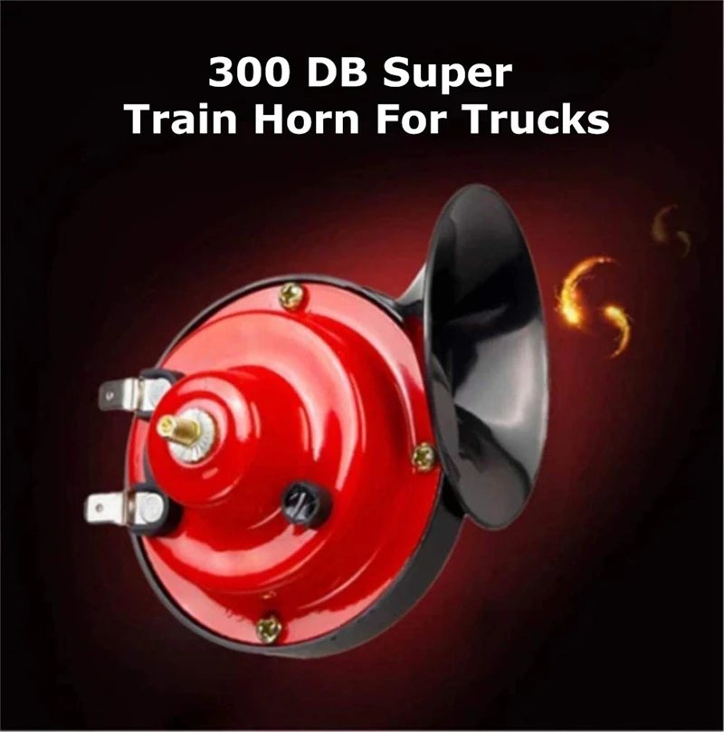 Universal 300DB Loud Car Air Horn 12V Trumpet motorcycle Horn for Trucks Vehicle Horn Dual-tone Electric Snail Air Horn
