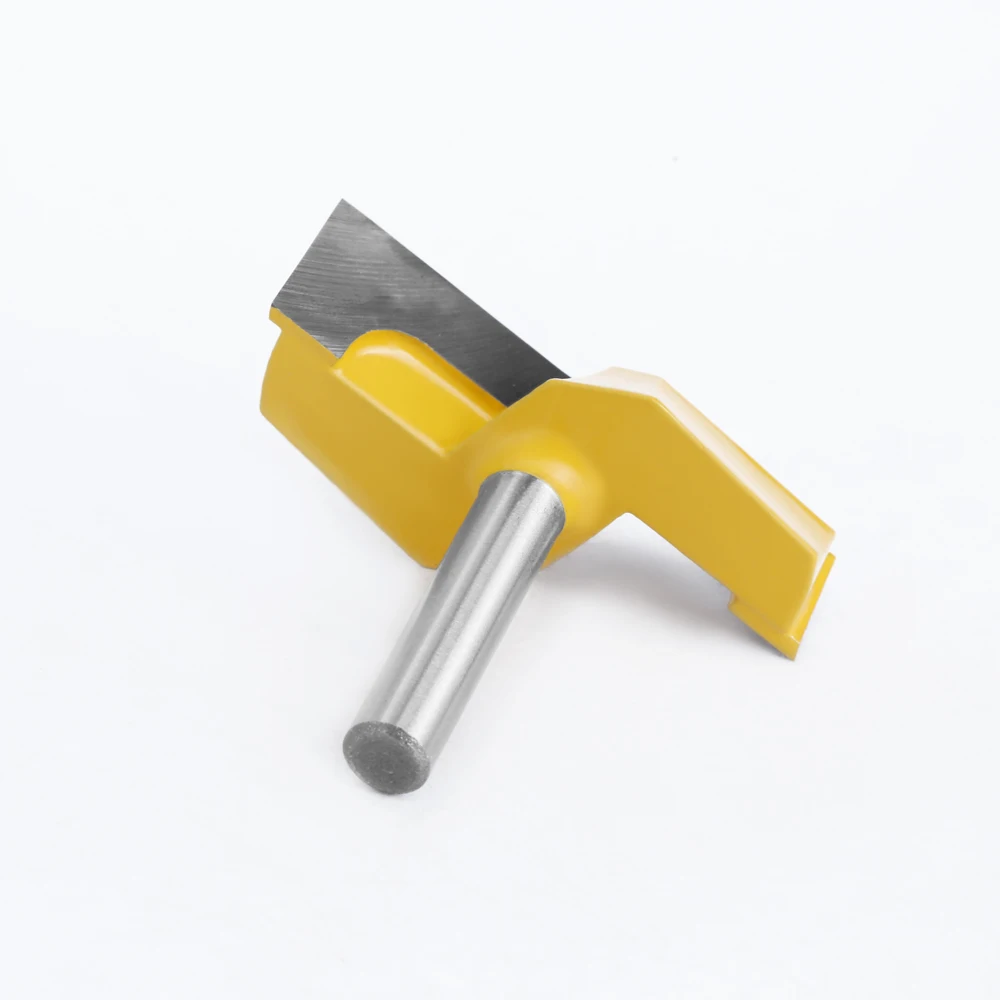 LAVIE 8mm Shank Cleaning Bottom Router Bits 2-1/4" Cutting Diameter For Surface Planing Router Bit Woodworking Milling Cutter
