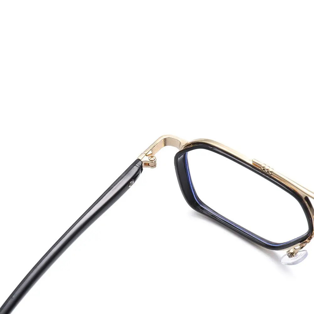 NEW Double Bridge Square Anti-blue Light Glasses Women Men Vintage Transparent Computer Glasses Oversize Frame Eyeglasses 1PC