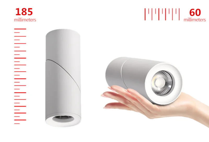 LED Downlights Dimmable 10W 15W 20W 24W Surface Mounted Ceiling Lamps Spot Light Warm /Natural /Cold White AC 85-265V + Driver