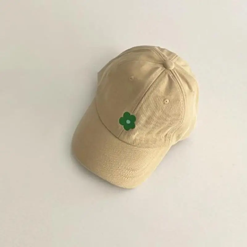 2024 New Baby Summer Baseball Cap Cute Flower Pattern Baby Girl Sun Hats Outdoor Children Hat Cotton Kids Adjustable Visor Caps