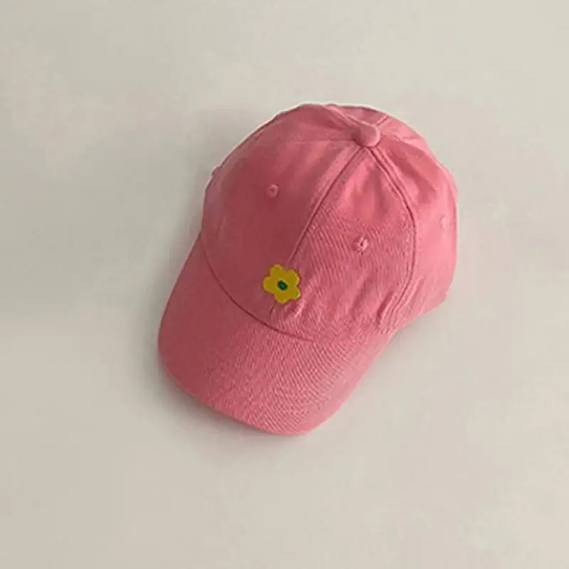 2024 New Baby Summer Baseball Cap Cute Flower Pattern Baby Girl Sun Hats Outdoor Children Hat Cotton Kids Adjustable Visor Caps
