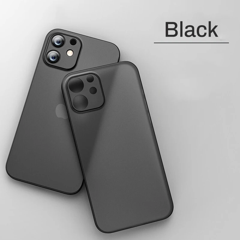Ultra Thin Matte Phone Case For iPhone 11 12 13 14 15 Pro Max Mini Xs Max X Xr iPhone SE 2020 7 8 6 Plus Transparent Cover Coque