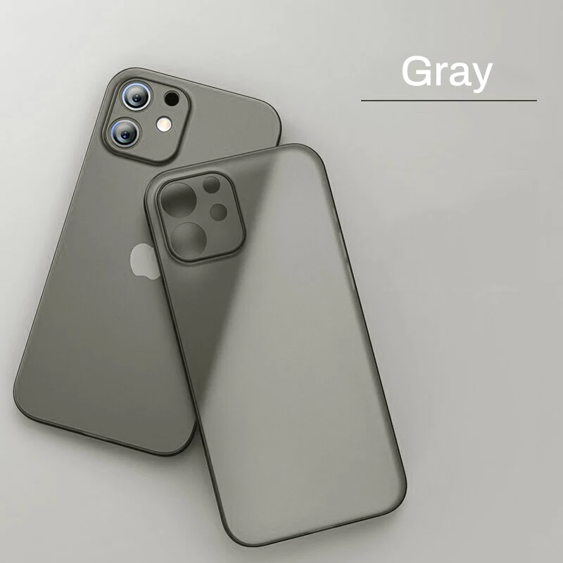 Ultra Thin Matte Phone Case For iPhone 11 12 13 14 15 Pro Max Mini Xs Max X Xr iPhone SE 2020 7 8 6 Plus Transparent Cover Coque