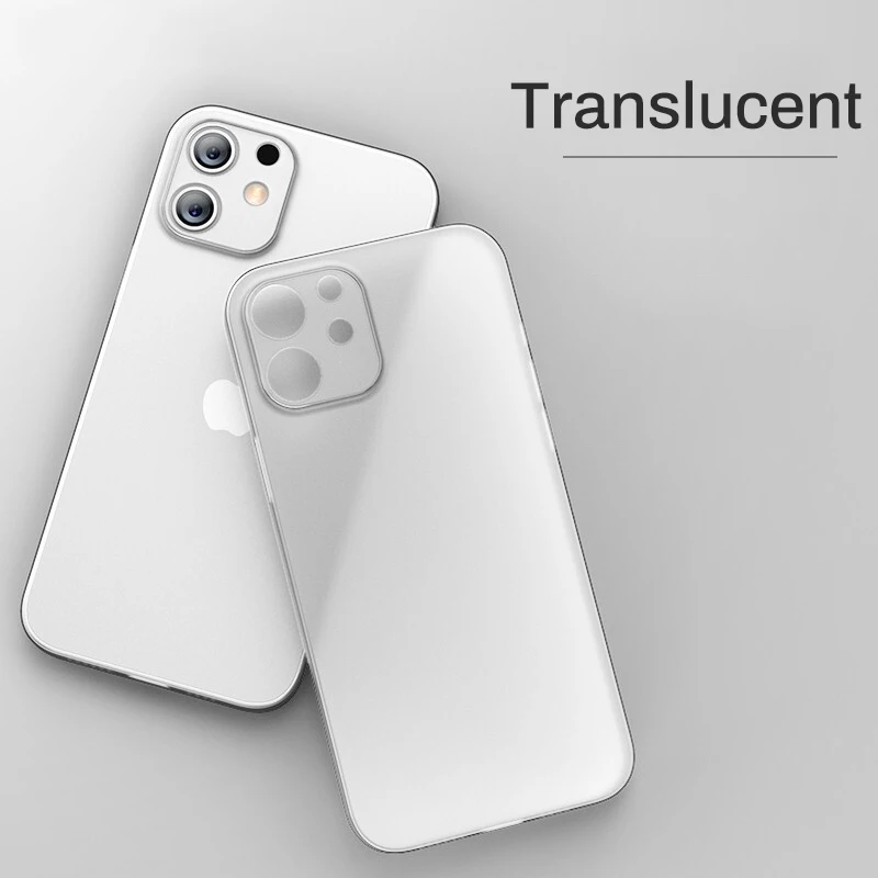 Ultra Thin Matte Phone Case For iPhone 11 12 13 14 15 Pro Max Mini Xs Max X Xr iPhone SE 2020 7 8 6 Plus Transparent Cover Coque