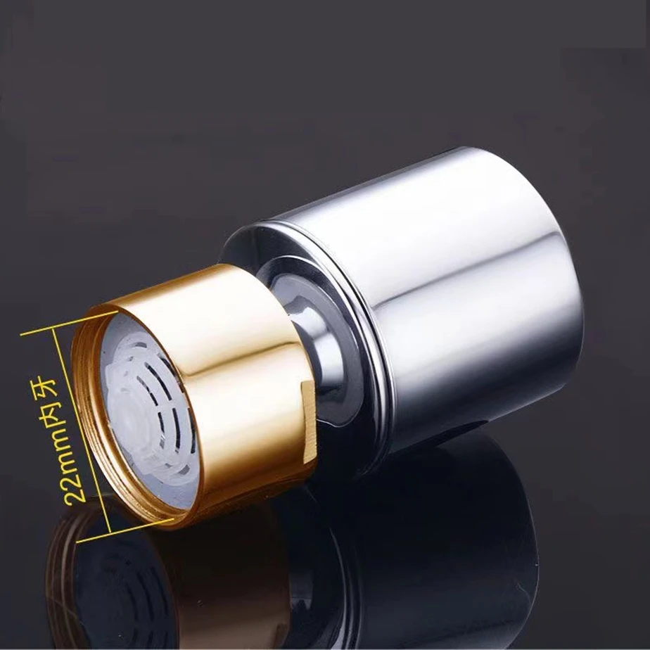 Black/Silver Splash-proof Nozzle Head Filter Tip Universal External/Internal Threads Bubbler Water Saver Dual Mode Tap