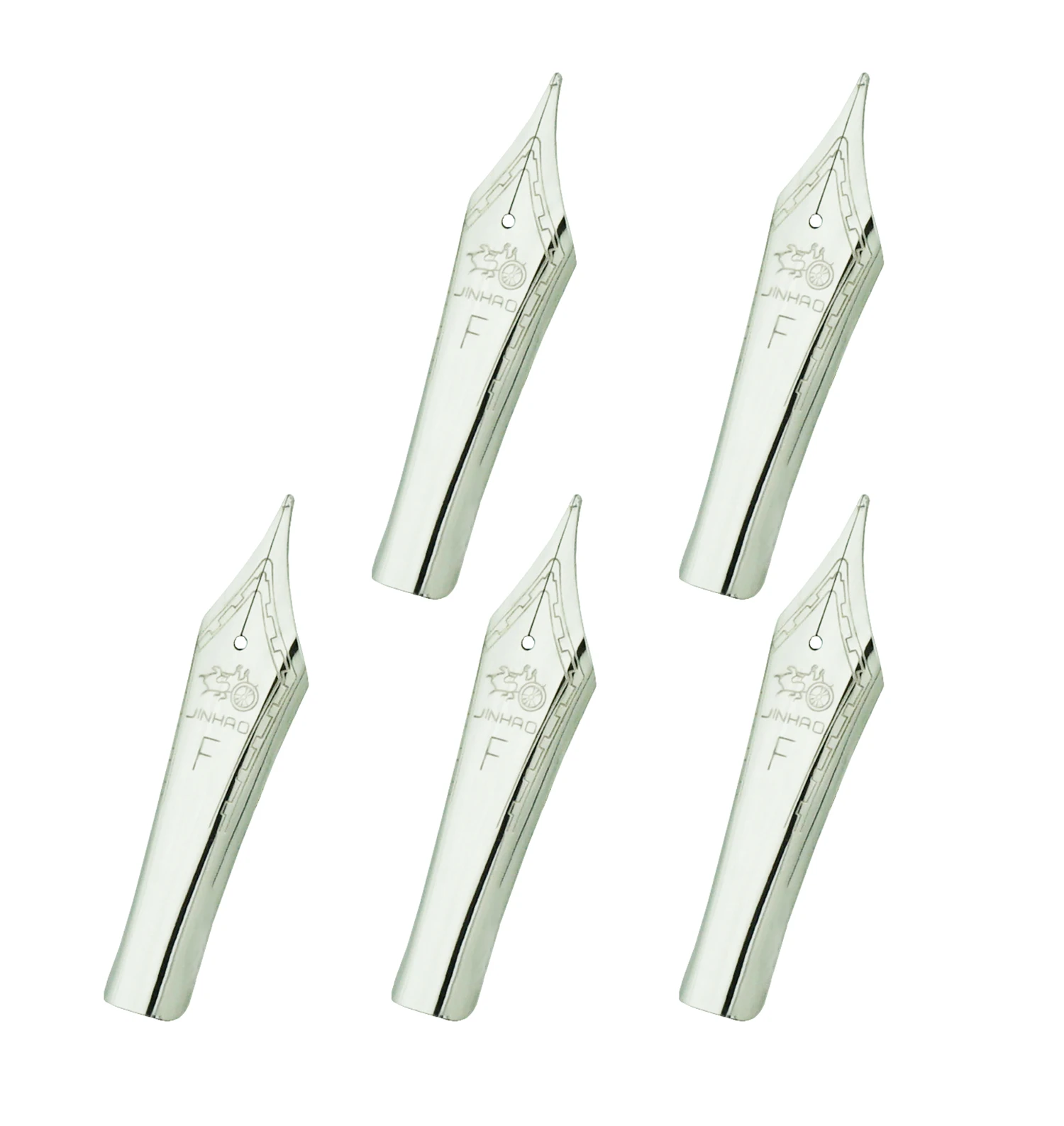 3PCS/5PCS Original Jinhao Fountain Pen Nibs #6 Golden / Silver EF F M Size for Jinhao 100, 450, 159, 750, Double Dragon C1 T1