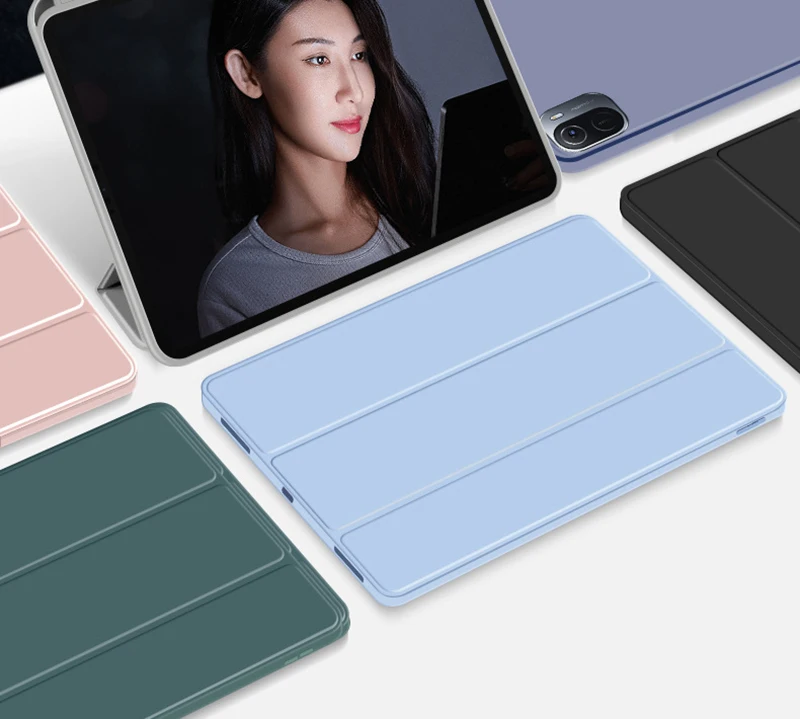 Case for Xiomi Mi Pad 5 for Xiaomi Mipad 5 Pro Smart Case Silicon for Funda Xiaomi Pad 5 Redmi Pad Cover with Pencil Holder Case