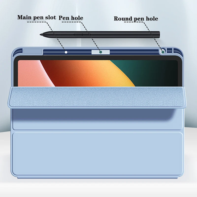 Case for Xiomi Mi Pad 5 for Xiaomi Mipad 5 Pro Smart Case Silicon for Funda Xiaomi Pad 5 Redmi Pad Cover with Pencil Holder Case