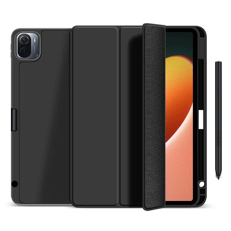 Case for Xiomi Mi Pad 5 for Xiaomi Mipad 5 Pro Smart Case Silicon for Funda Xiaomi Pad 5 Redmi Pad Cover with Pencil Holder Case