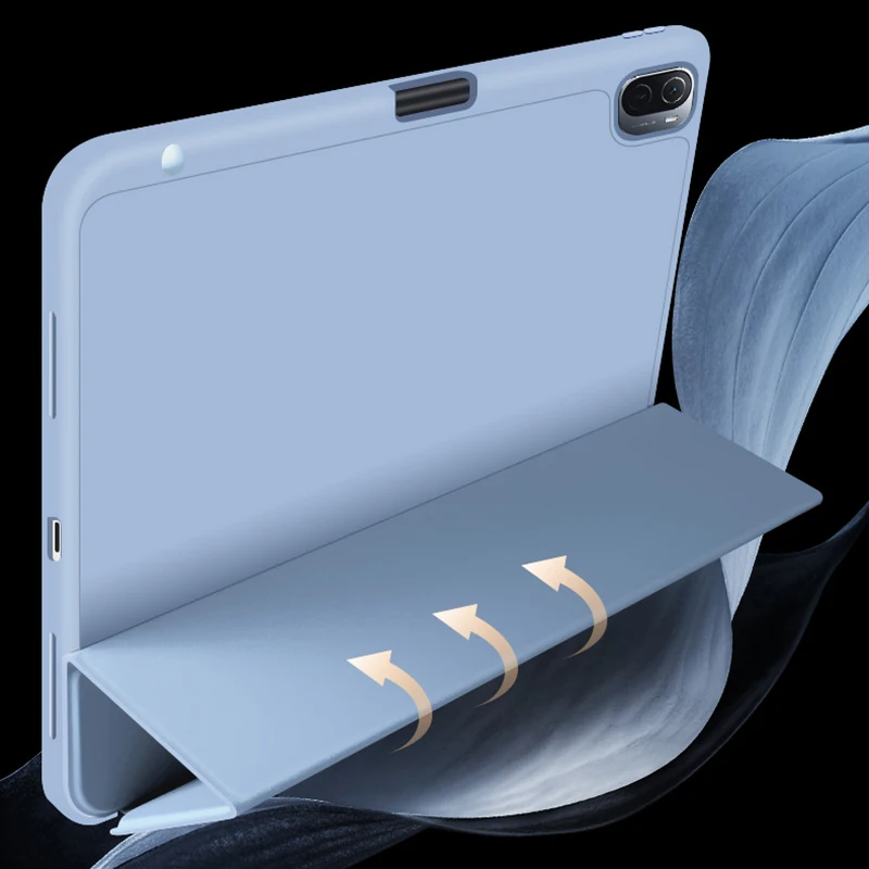 Case for Xiomi Mi Pad 5 for Xiaomi Mipad 5 Pro Smart Case Silicon for Funda Xiaomi Pad 5 Redmi Pad Cover with Pencil Holder Case
