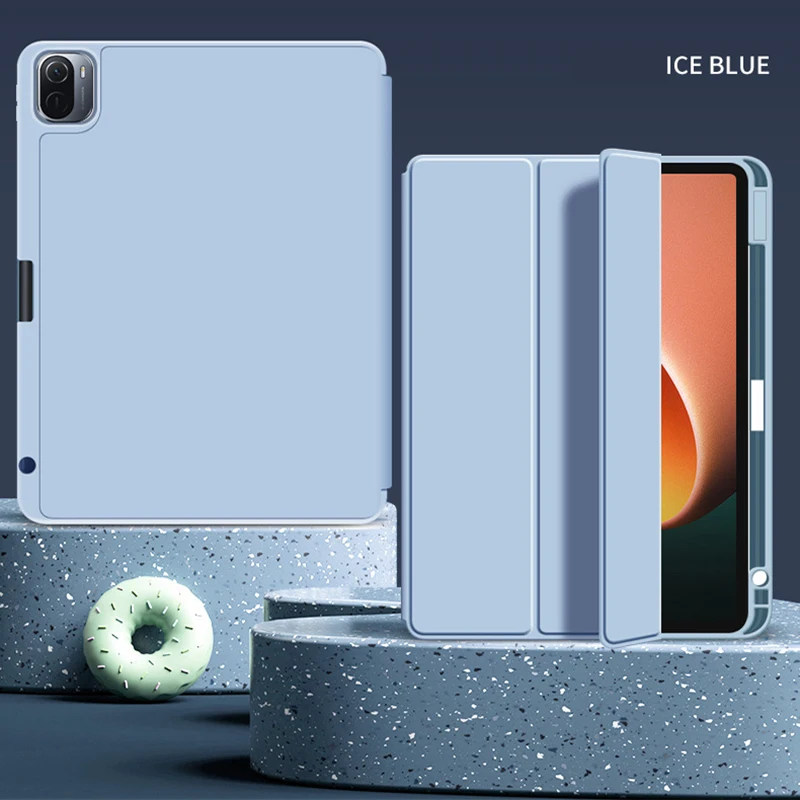 Case for Xiomi Mi Pad 5 for Xiaomi Mipad 5 Pro Smart Case Silicon for Funda Xiaomi Pad 5 Redmi Pad Cover with Pencil Holder Case