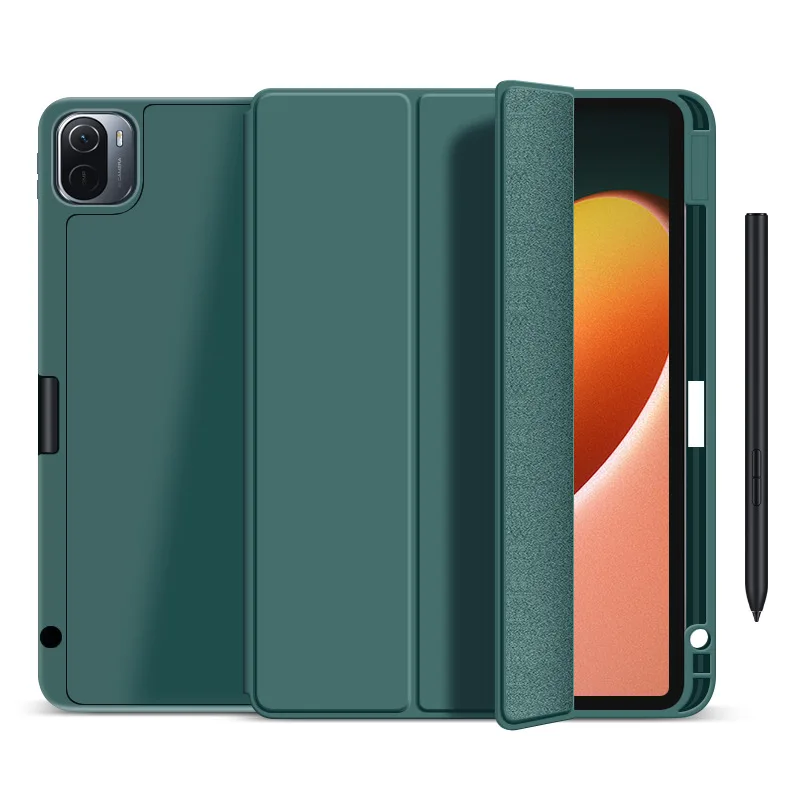 Case for Xiomi Mi Pad 5 for Xiaomi Mipad 5 Pro Smart Case Silicon for Funda Xiaomi Pad 5 Redmi Pad Cover with Pencil Holder Case