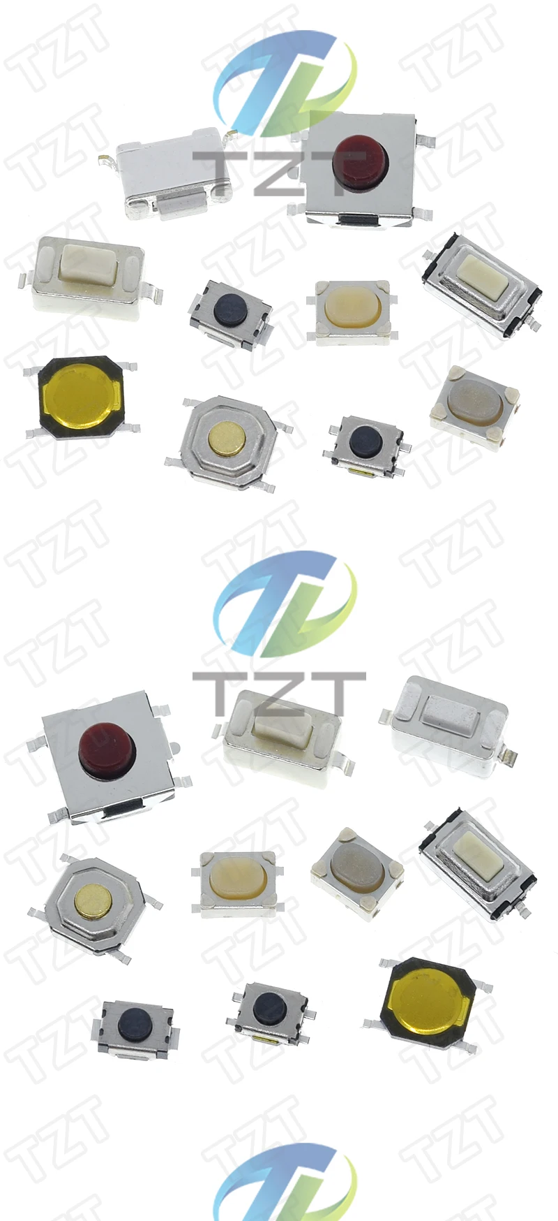 10PCS 3*6 3*4 4*4 SMD Tactile Tact Push Button Switch 2Pin 4Pin Touch Micro Switch 3x4x2 3x6x4.3 3x6x2.5 3x6x5 4x4x1.5 4*4*2.5