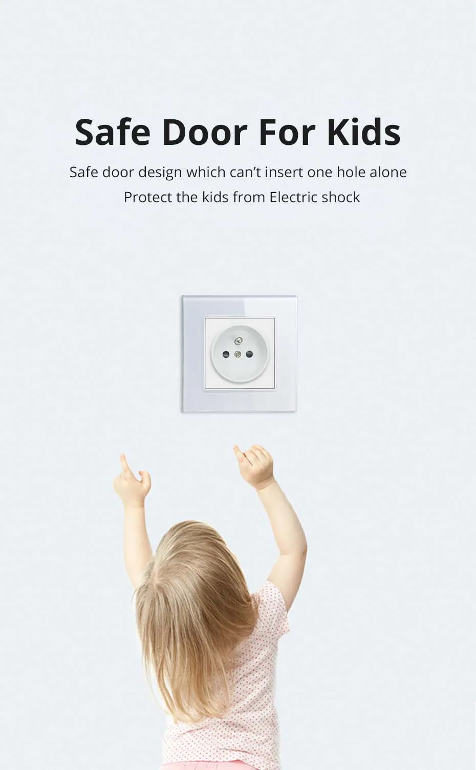 Wallpad White Tempered Glass Panel Wall 1 2 3 Way Curtain Switch USB EU UK EU Socket Outlet TV TEL RJ45 Sat 86*86mm
