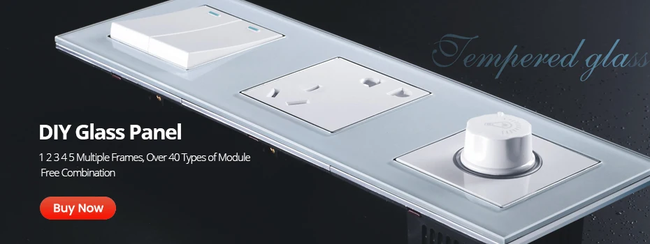 Wallpad White Tempered Glass Panel Wall 1 2 3 Way Curtain Switch USB EU UK EU Socket Outlet TV TEL RJ45 Sat 86*86mm