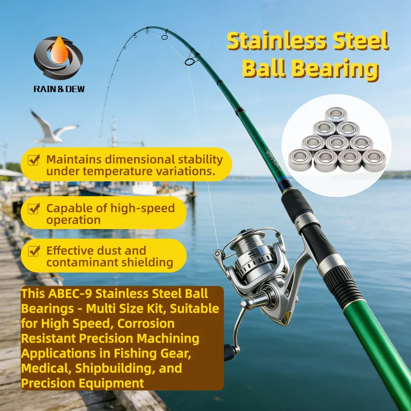 10Pcs SMR74ZZ ABEC-9 Bearing Stainless Steel Ball Bearing 4x7x2.5 3x6x2.5 3x8x4 4x9x4 6x10x3 9x17x5 10x15x4 Fishing Reel Bearing