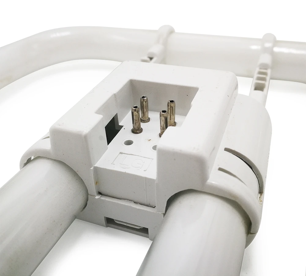 220V 2D Four-Pin Butterfly Lamp GR10q 10W 21W 38W Modulator Tube Tri-Phosphor Fluorescent Energy-Saving Light Bulb White