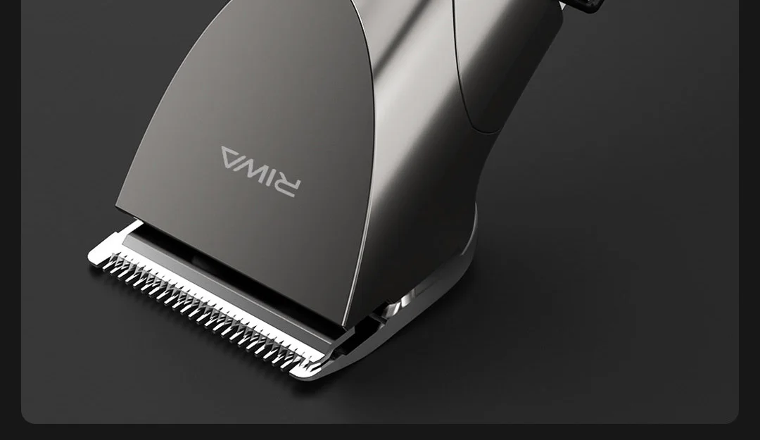 RIWA Hair Clipper Professional Electric Trimmer For Men With LED Screen Washable Rechargeable Men Strong Power Steel Head