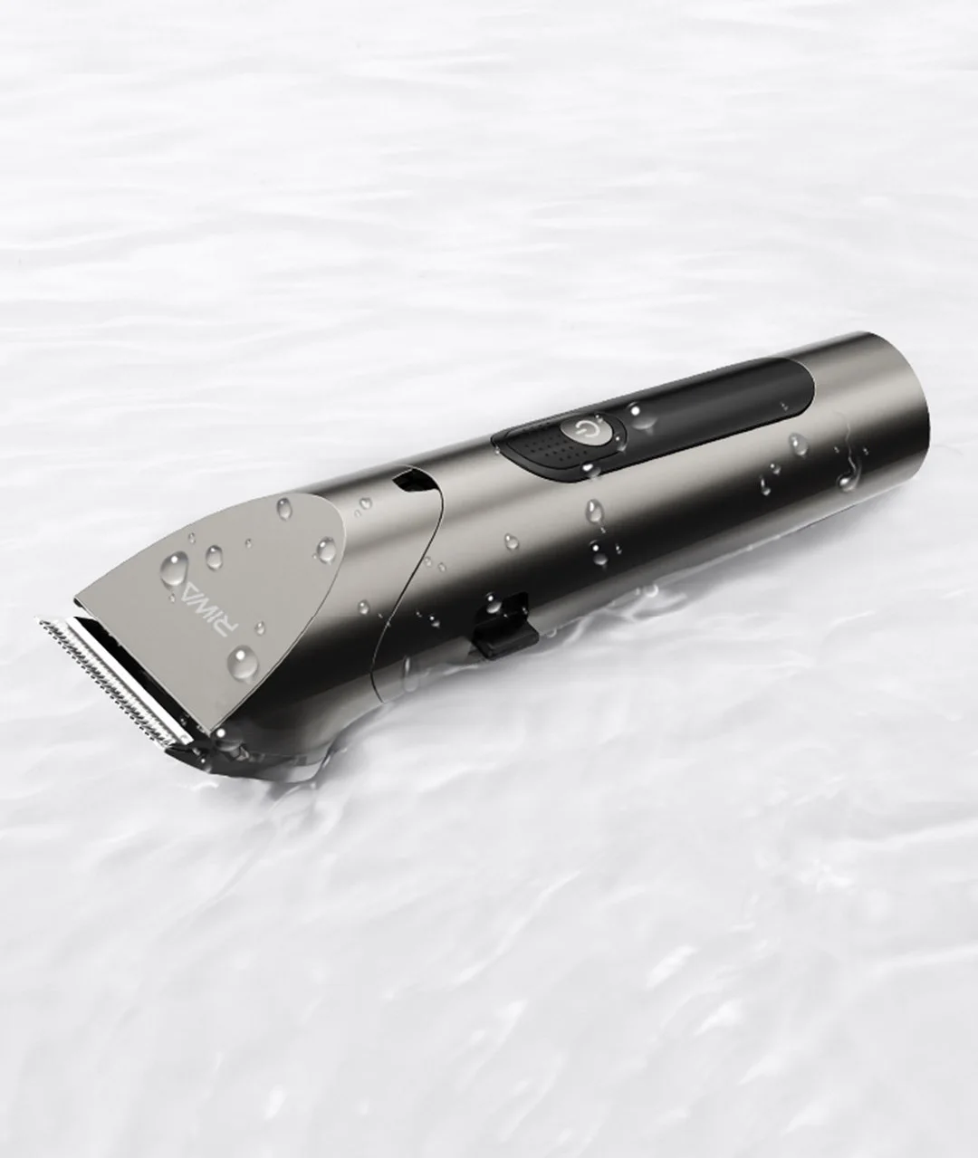 RIWA Hair Clipper Professional Electric Trimmer For Men With LED Screen Washable Rechargeable Men Strong Power Steel Head