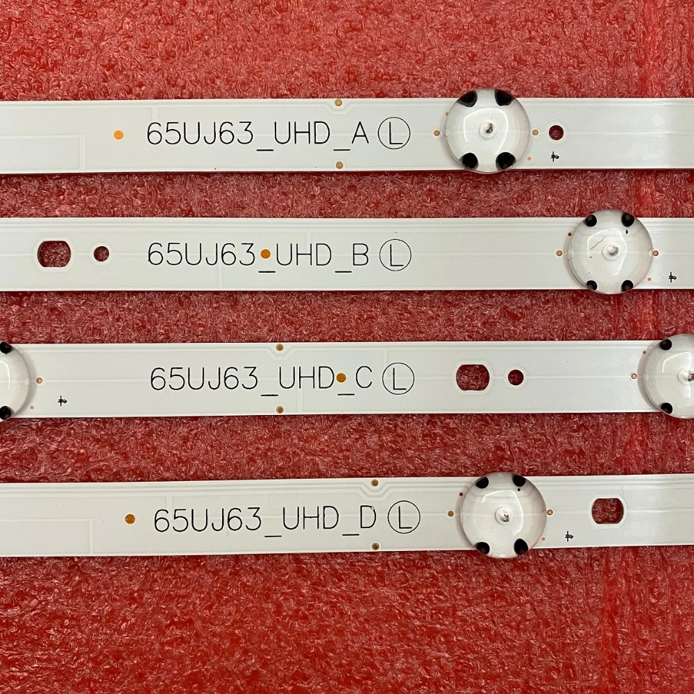 12 PCS/set LED Backlight Strip for TV 65UJ634V 65UJ6300 65UJ630V 65UJ5500 65UK6100 65UJ63_UHD_A B C D NC650DGEAAFX7 EAV64054301