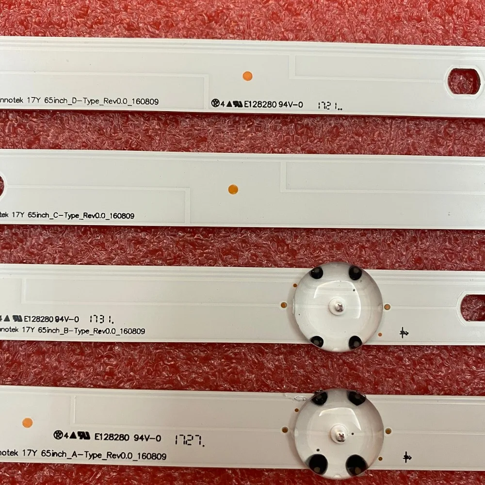12 PCS/set LED Backlight Strip for TV 65UJ634V 65UJ6300 65UJ630V 65UJ5500 65UK6100 65UJ63_UHD_A B C D NC650DGEAAFX7 EAV64054301