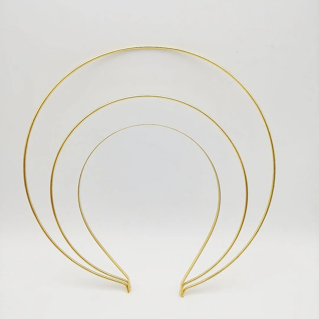 Women Girls Angel Bridal Silvery Gold Halo Headband Goddess Crown Photoshoot Hair Band Wedding Accessory