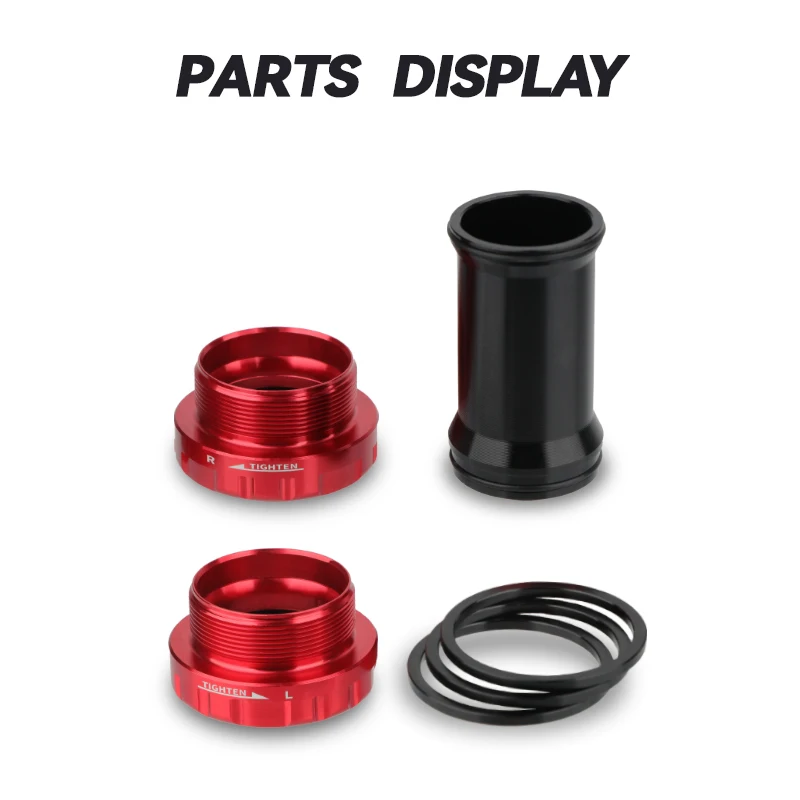 HASSNS Mtb Bottom Bracket Bicycle Hollowtech Central Movement Mountain Bike Central Hollowtech BB For Integrated Crankset