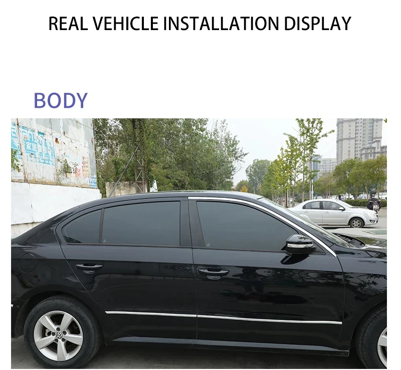 Car Body Strip Bumper Auto Door Protective Moulding Styling Trim Sticker Anti-Collision Tape Bumper Grill Chrome Moulding Trim