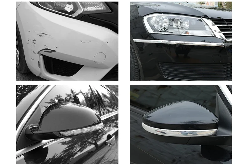 Car Body Strip Bumper Auto Door Protective Moulding Styling Trim Sticker Anti-Collision Tape Bumper Grill Chrome Moulding Trim