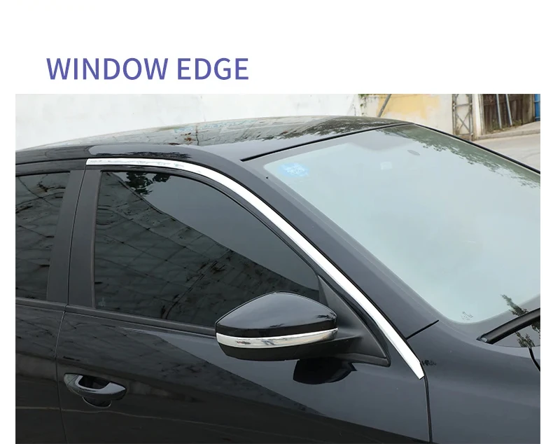 Car Body Strip Bumper Auto Door Protective Moulding Styling Trim Sticker Anti-Collision Tape Bumper Grill Chrome Moulding Trim