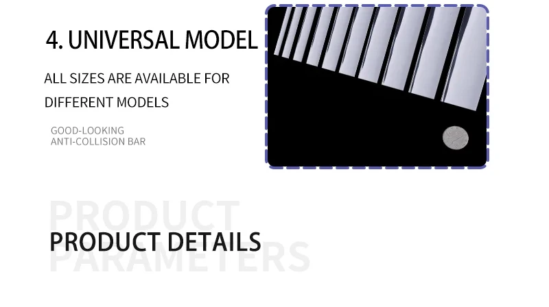 Car Body Strip Bumper Auto Door Protective Moulding Styling Trim Sticker Anti-Collision Tape Bumper Grill Chrome Moulding Trim