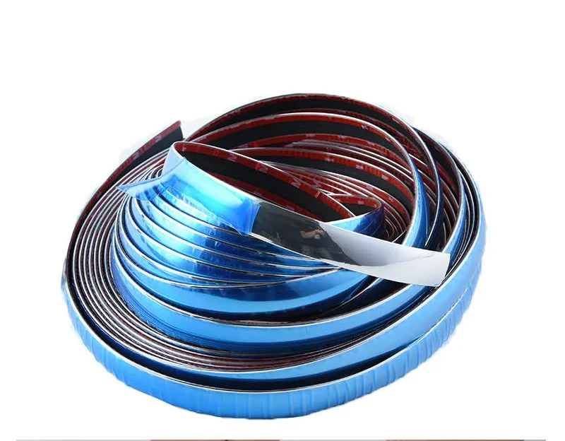 Car Body Strip Bumper Auto Door Protective Moulding Styling Trim Sticker Anti-Collision Tape Bumper Grill Chrome Moulding Trim