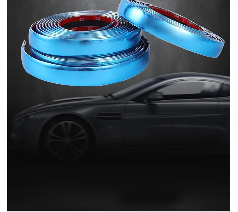 Car Body Strip Bumper Auto Door Protective Moulding Styling Trim Sticker Anti-Collision Tape Bumper Grill Chrome Moulding Trim