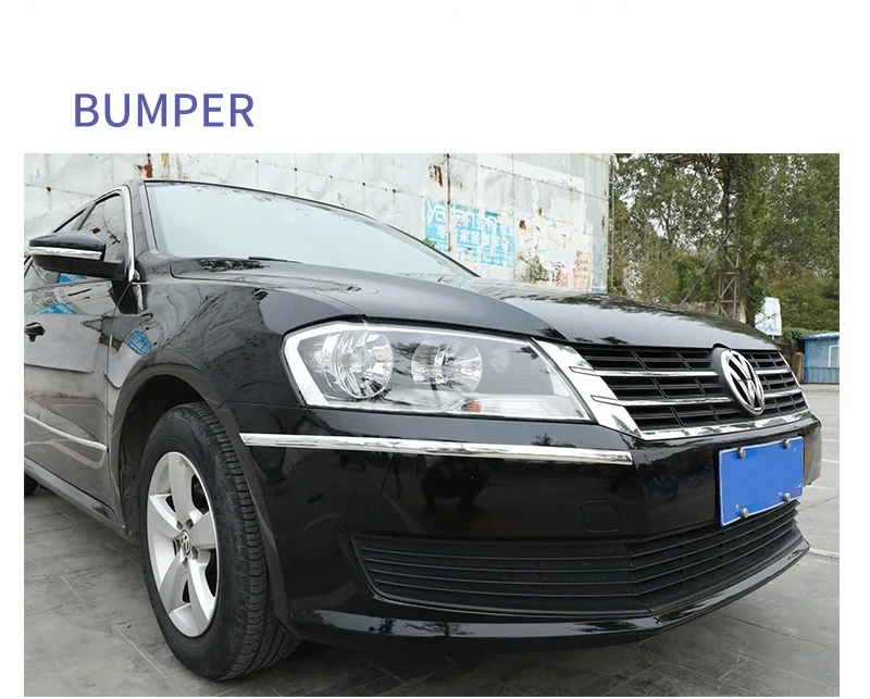 Car Body Strip Bumper Auto Door Protective Moulding Styling Trim Sticker Anti-Collision Tape Bumper Grill Chrome Moulding Trim