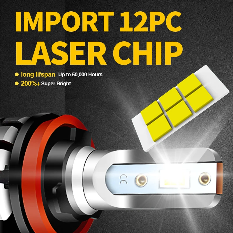 Motorcycle 9600LM LED Headlight High Low Beam Park Light Bulbs Kit 4PCS White 6000K For 2008 2009 Suzuki GSXR 600 750