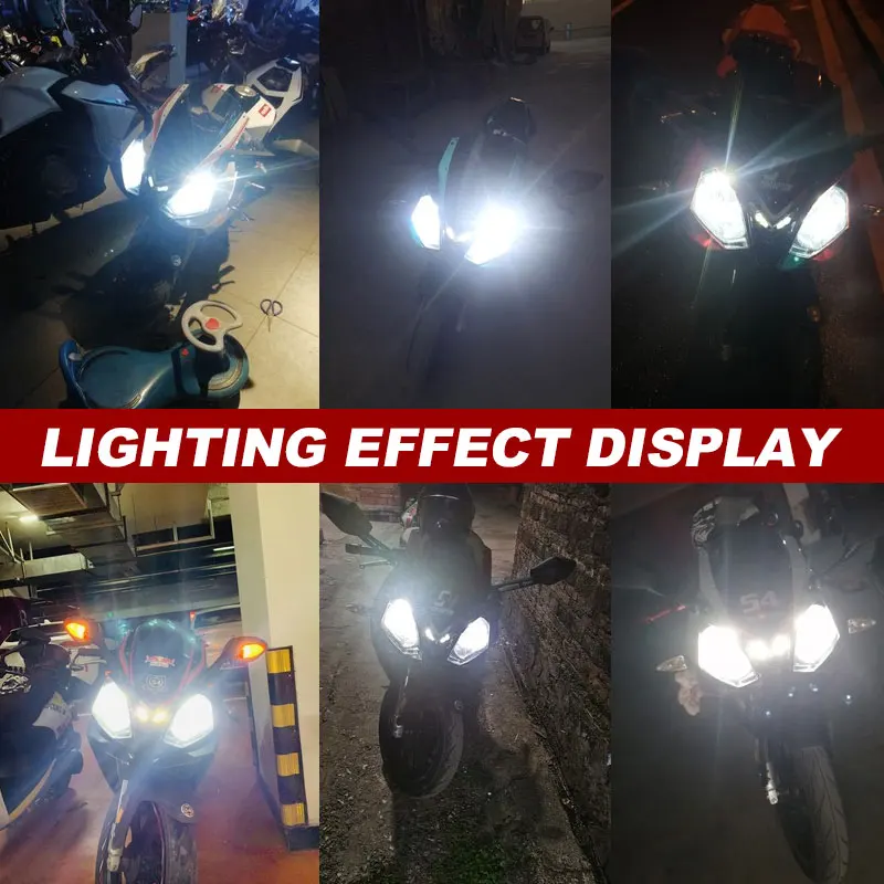 Motorcycle 9600LM LED Headlight High Low Beam Park Light Bulbs Kit 4PCS White 6000K For 2008 2009 Suzuki GSXR 600 750