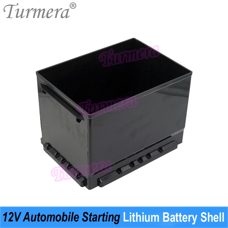 Turmera 12V Automobile Starting Lithium Batteries Shell Car Battery Box for L2-400 Series AGM-60 H5-60 Replace 12V Lead-Acid Use