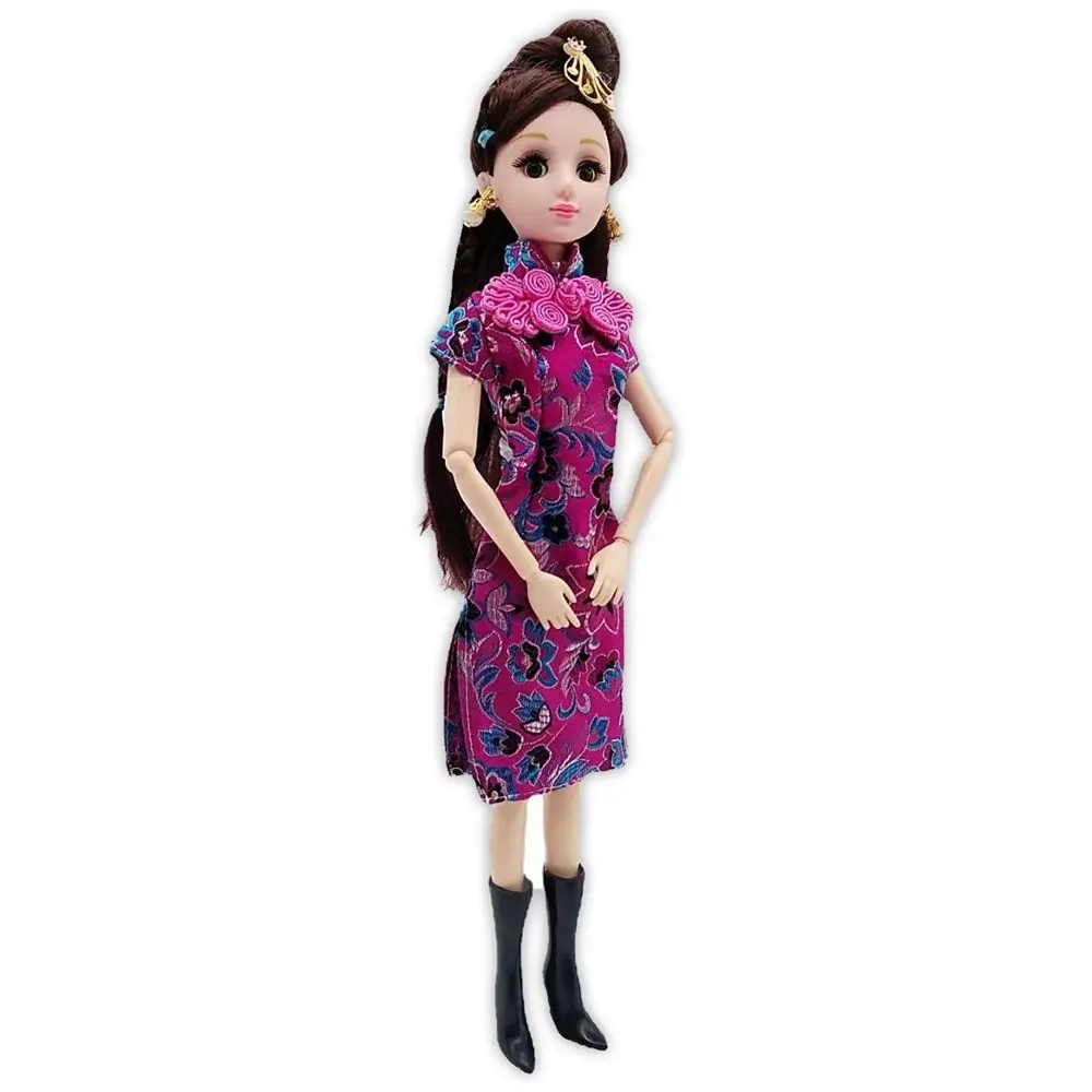 Handmade 30cm Doll Accessories Unique Dress Clothes For Chinese Traditional Dress Cheongsam Style Evening Dress 1/6 Doll Clothes