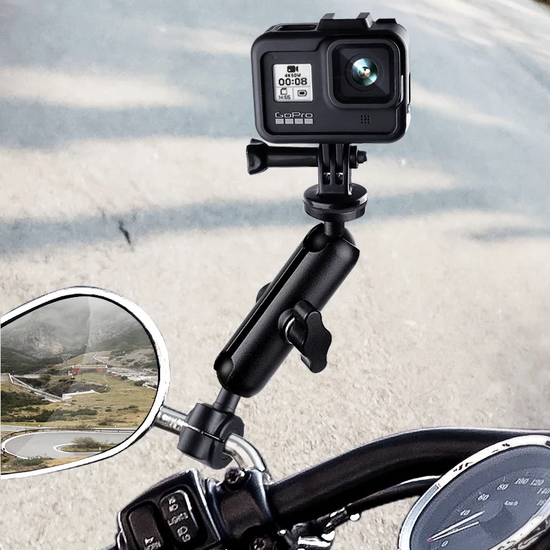 For Gopro Motorcycle Support Ram Mount Motorcycle Go Pro Handlebar Mount Bicycle Holder Bracket Sports Camera Support Gopro Moto