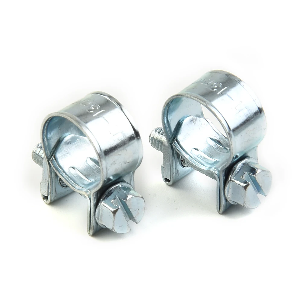 10Pcs Hose Fuel Hose Clip 7-9mm 9-11mm Carbon Steel Oil Water CPU Air Gas Pipe Fixing Tube Clamp Metal Fastener Hardware