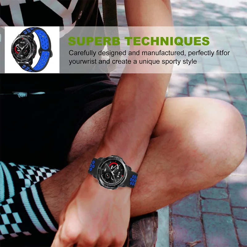 Silicone Strap For Honor Watch GS Pro Watchband Bracelet For Huawei Honor Watch GS Pro Wristband Replacement Smartwatch Correa