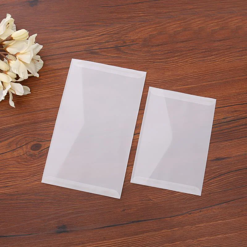 10pcs/lot Custom Transparent Envelope Translucent Paper Envelopes Set Letter Vintage Wedding Invitation Envelopes for Cards
