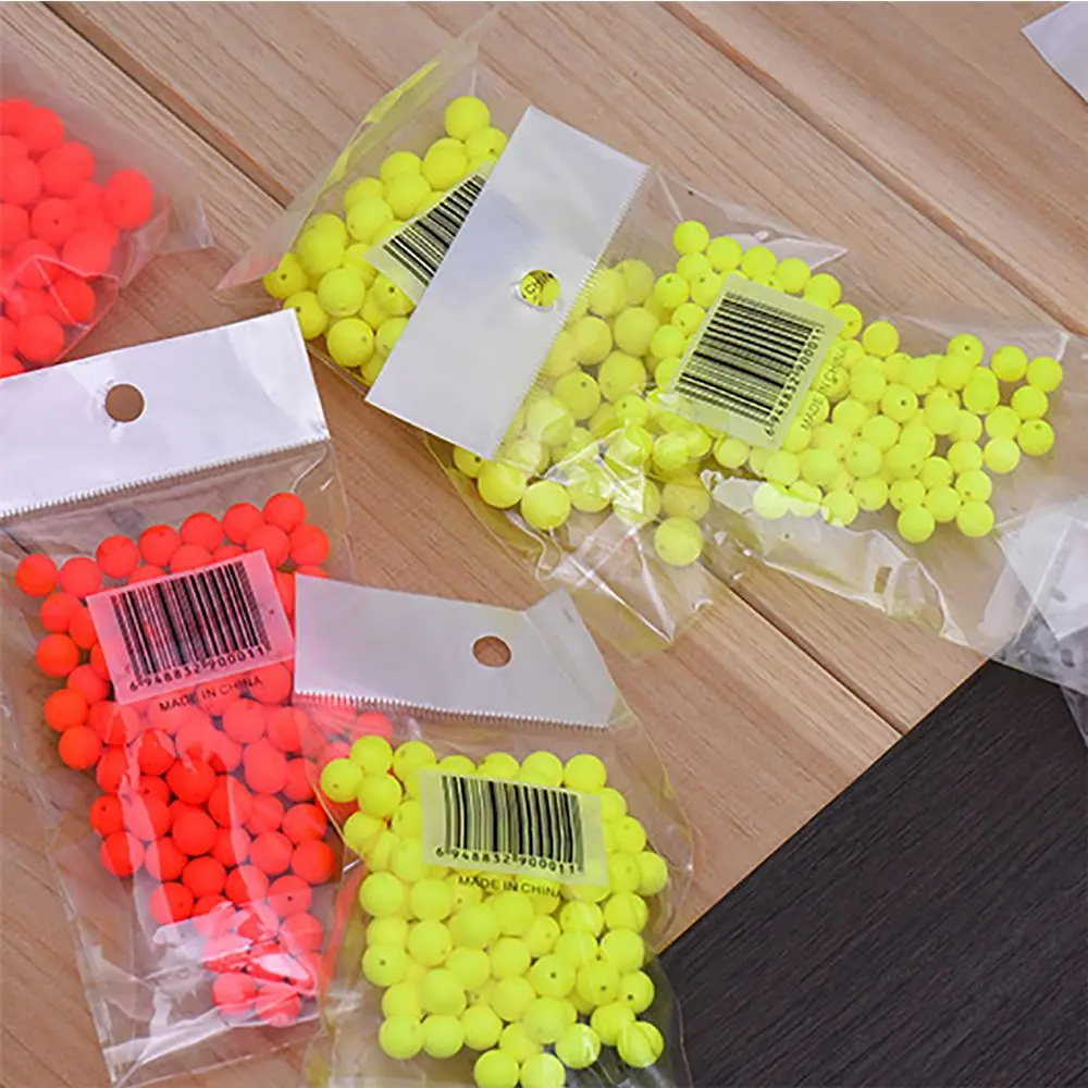 100PCS Hot EPS Stoppers Night Bottom Foam Floats Ball Beans Fishing Floats Beads