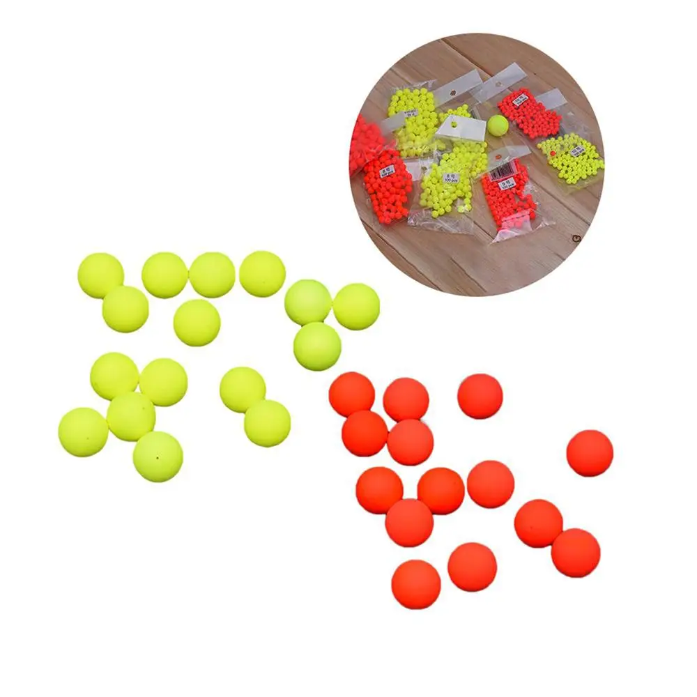 100PCS Hot EPS Stoppers Night Bottom Foam Floats Ball Beans Fishing Floats Beads