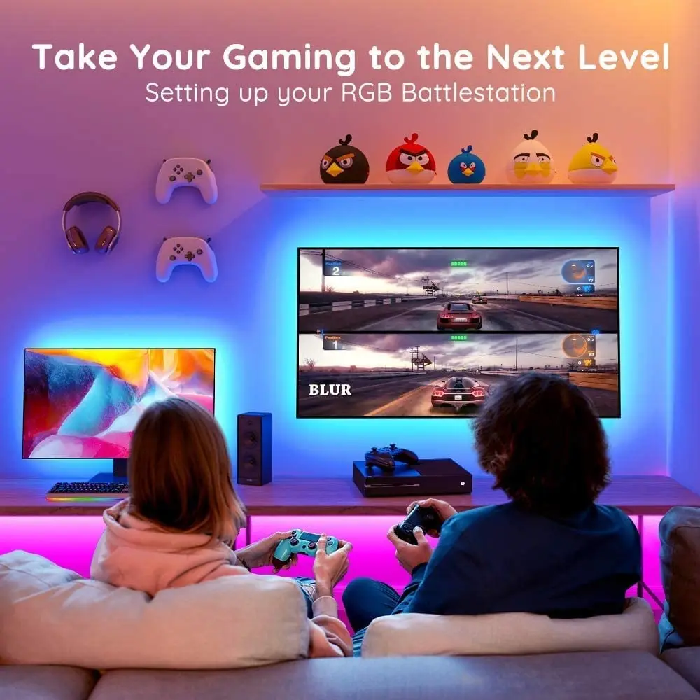 RGB Led Strip Light Bluetooth App 5V USB Led Tape Flexible Ribbon Diode Tape for TV Backlight Gaming Room Decoration