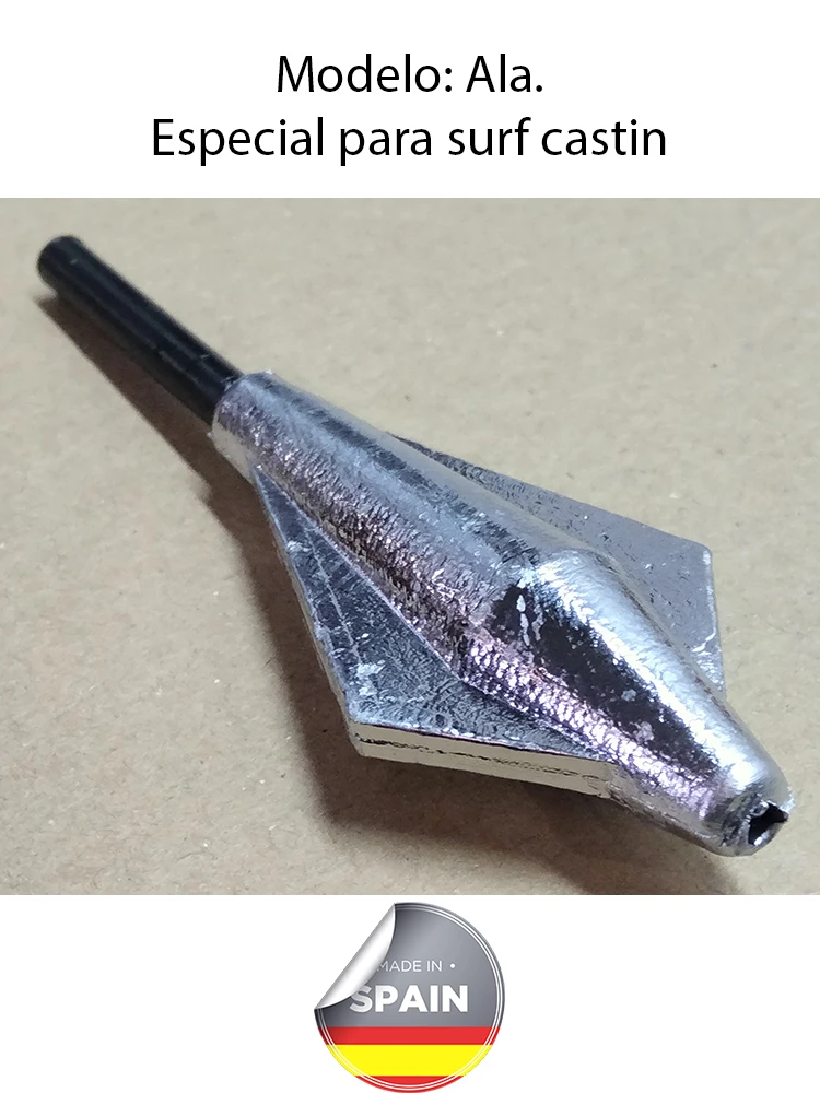 Surf Casting Fishing Sinkers - Alas, Weight: 60g, 70g, 80g, 90g, 100g, 110g, 125g - Lot Price